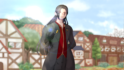 絵師：Patorio 小説「ただ君だけを、守りたいと願う」広告イラスト　ヴェル